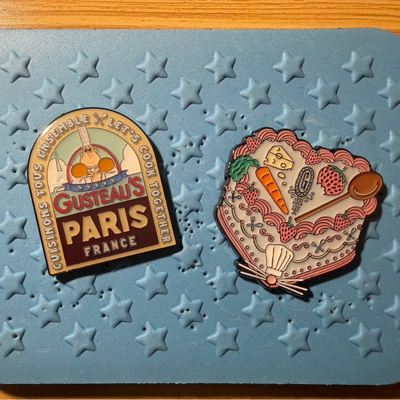 Loungefly Other - Loungefly Disney Pixar Ratatouille Gusteau's Paris France & Cake Pin Set